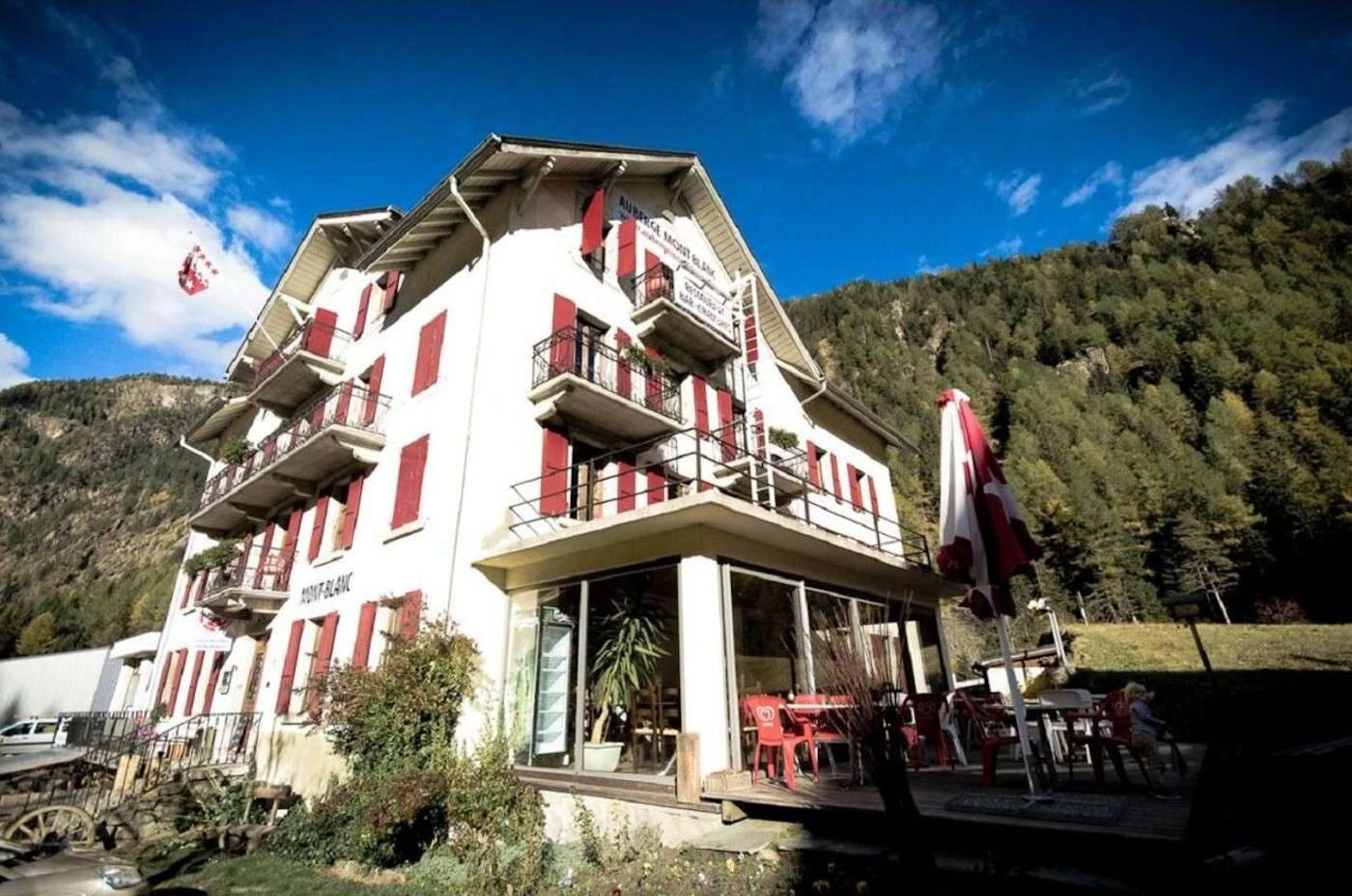 Auberge Mont-Blanc i byn Trient