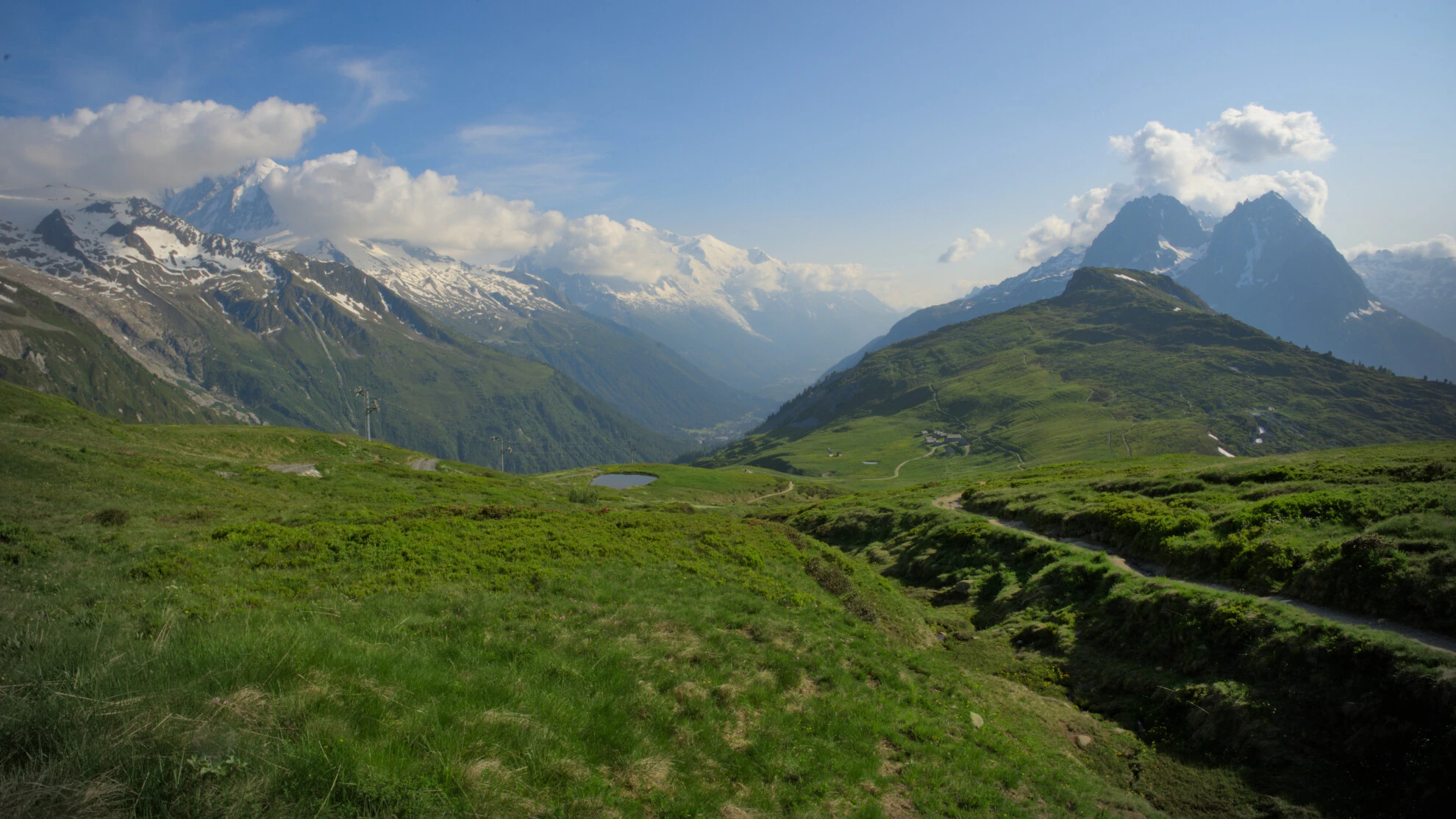 Col de Balme: Mont-Blanc återkommer mitt emot