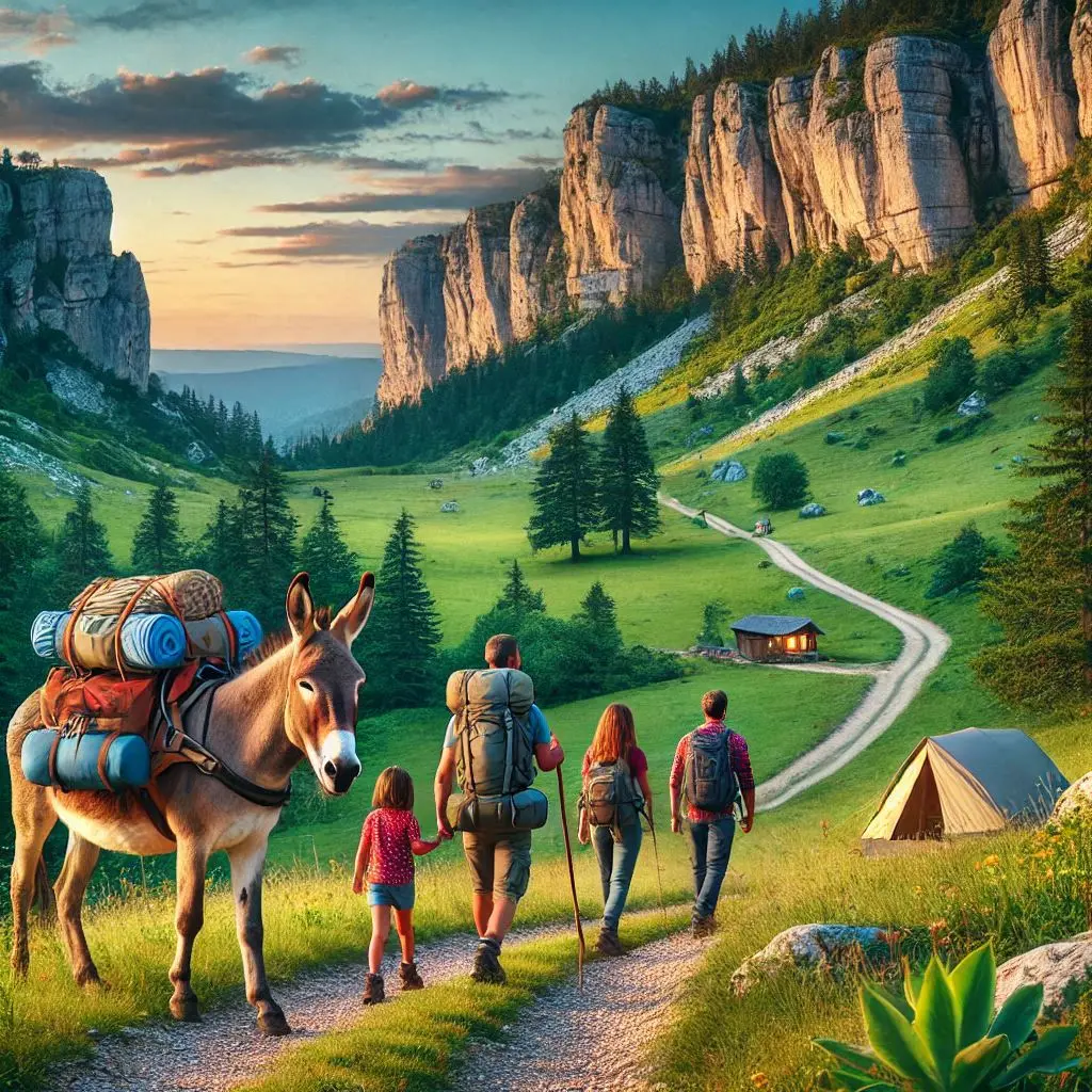 illustration Family Bivouac in the Vercors