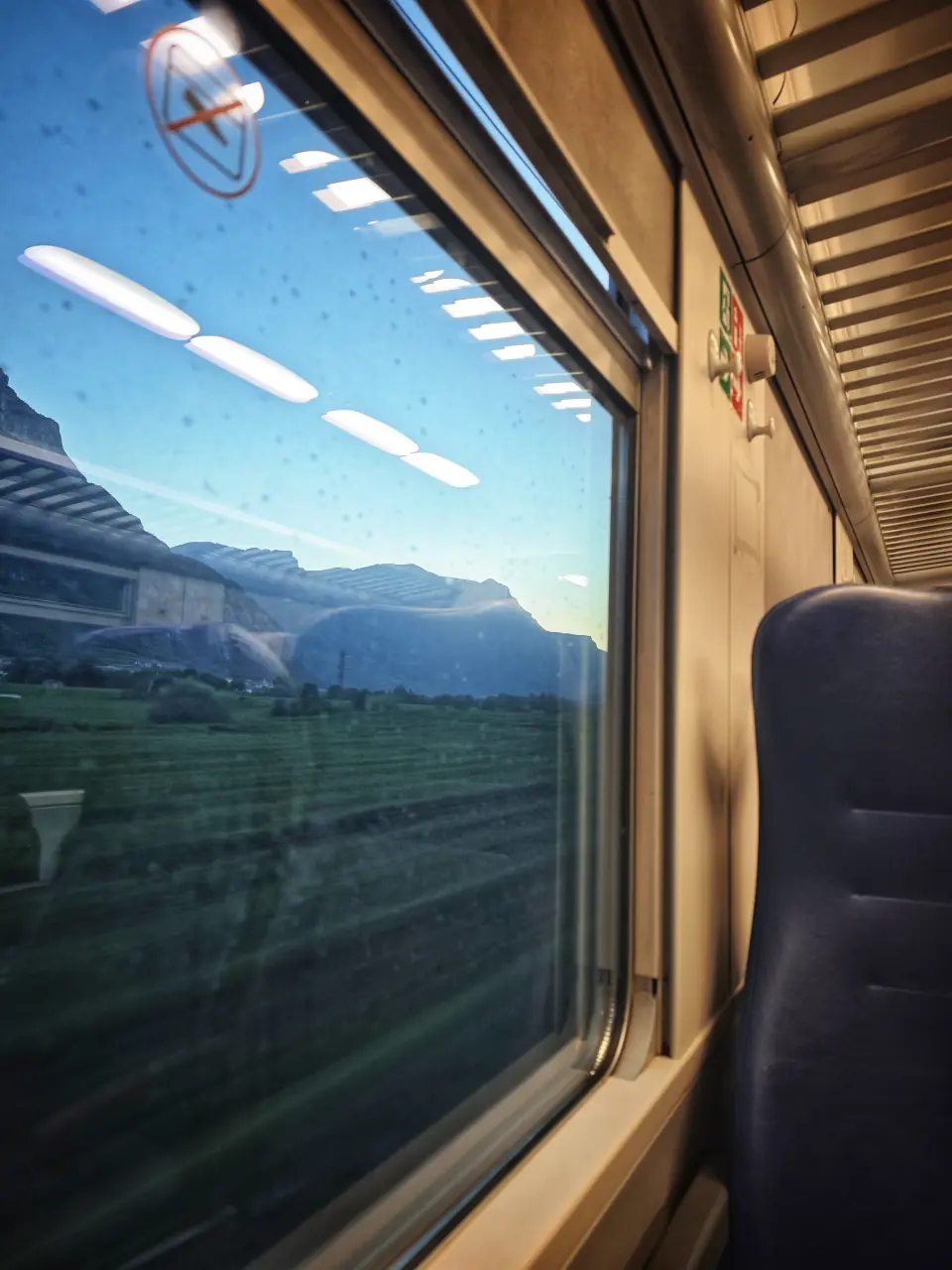 Sunrise train to Bolzano