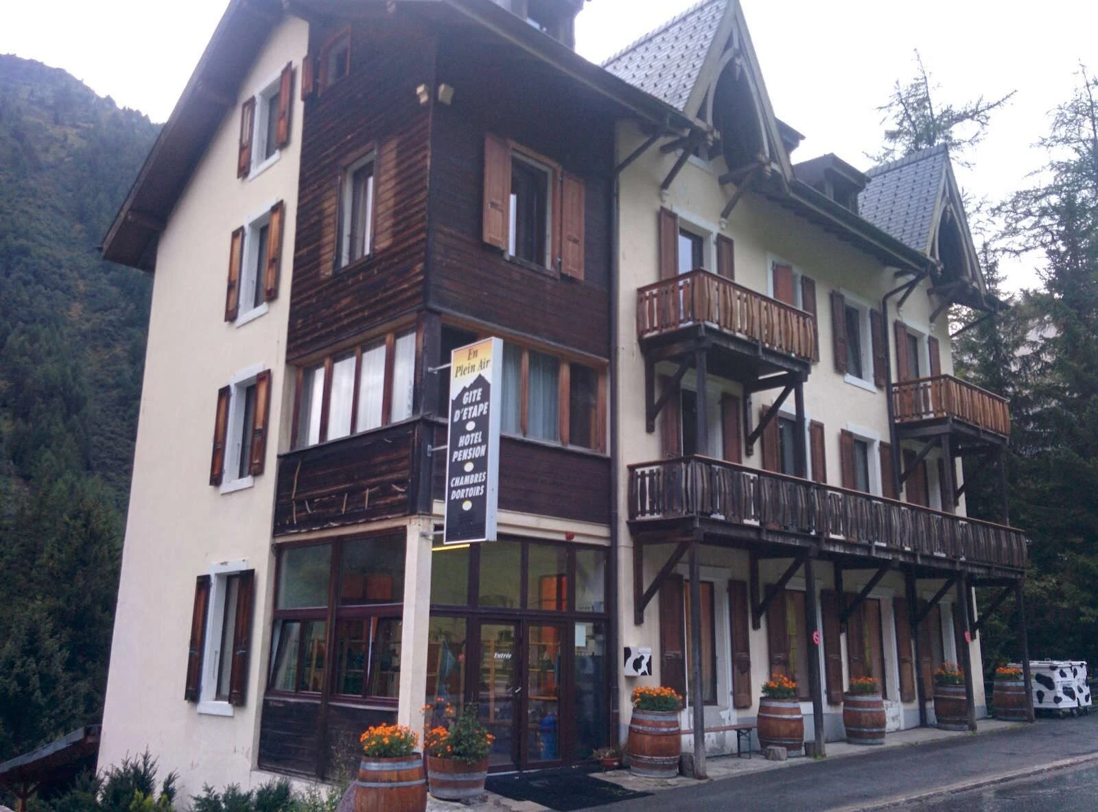 Pension en Plein Air vid Champex-sjön