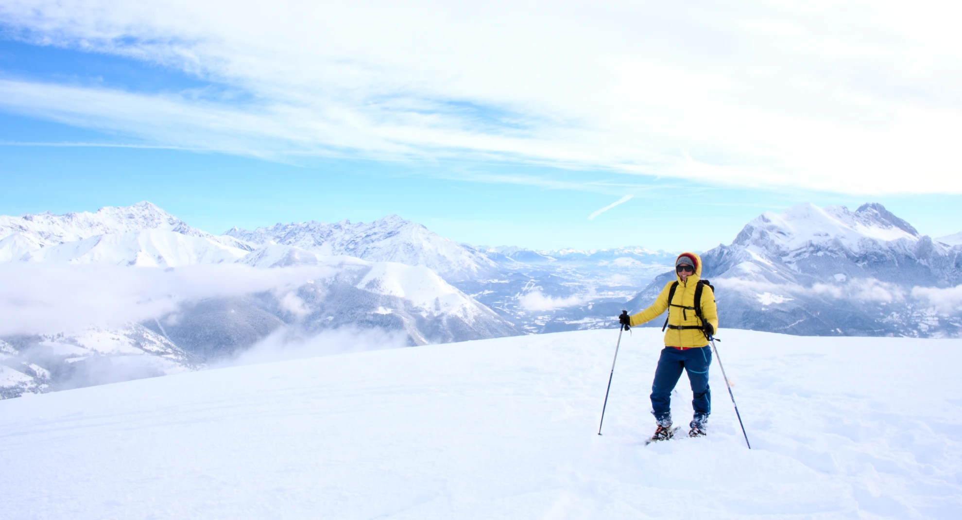 Snöskovandring i Champsaur