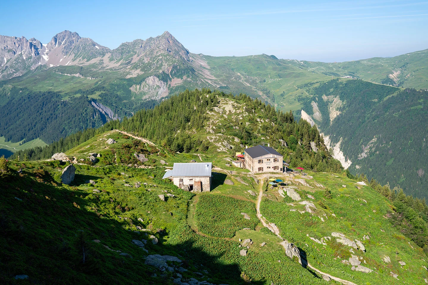 Refuge de Tré-la-Tête ovanför Val Montjoie