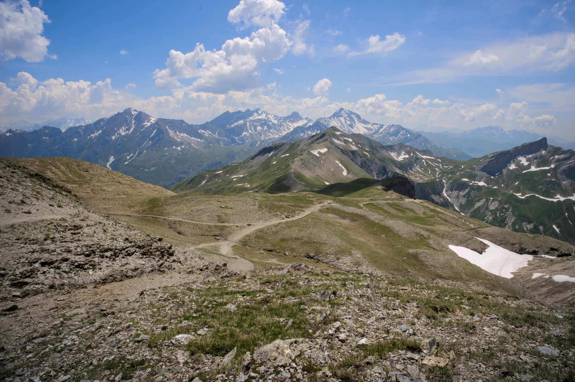 Krönvandringsled mot Col de la Croix du Bonhomme