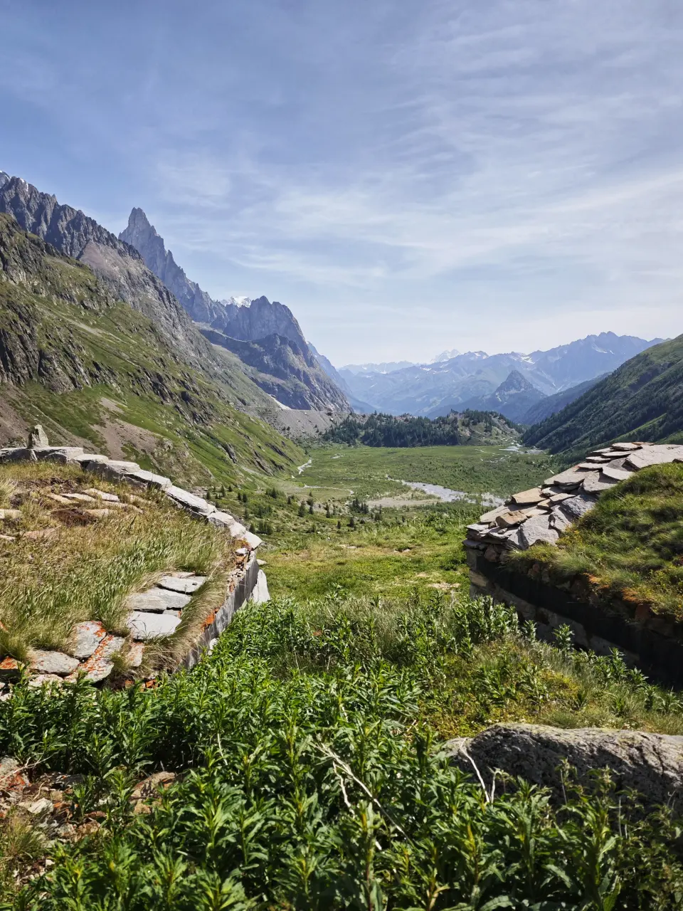 WWII ruins below Col de la Seigne
